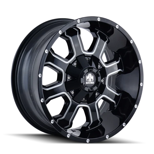 Mayhem – FIERCE – Black – 17″x9″ -12mm – Summer Wheels – 8103-7970M