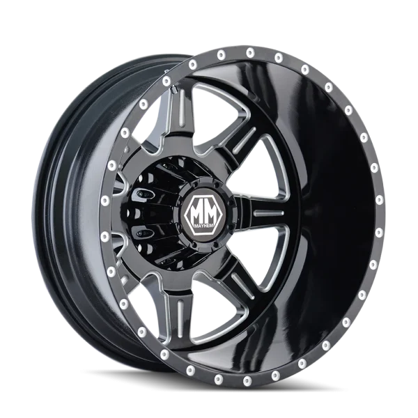 Mayhem – MONSTIR – Black – 17″x6.5″ -140mm – Summer Wheels – 8101-7681MR