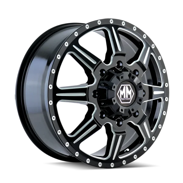 Mayhem – MONSTIR – Black – 17″x6.5″ 134mm – Summer Wheels – 8101-7681MF