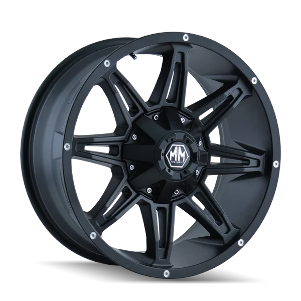 Mayhem – RAMPAGE – Black – 17″x9″ -12mm – All weather Wheels – 8090-7981MB