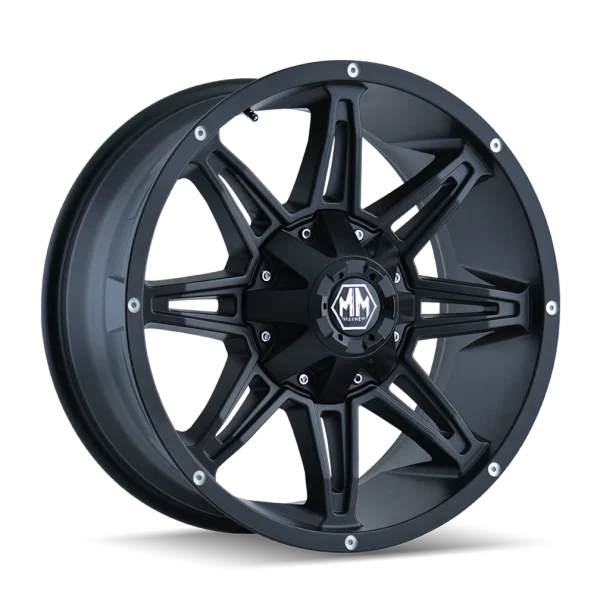 Mayhem – RAMPAGE – Black – 17″x9″ -12mm – All weather Wheels – 8090-7956MB