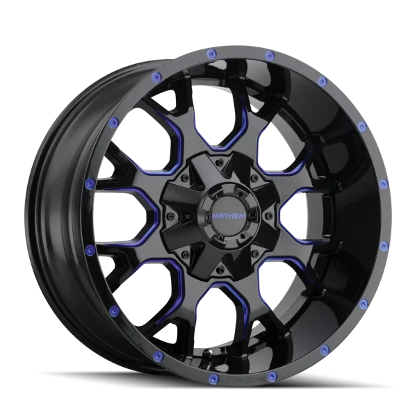 Mayhem – WARRIOR – Black – 20″x9″ 0mm – Summer Wheels – 8015-2981BTB