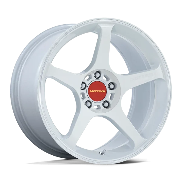 Motegi – MR159 BATTLE V – White – 18″x10.5″ 25mm – Summer Wheels – MR159WD18051225