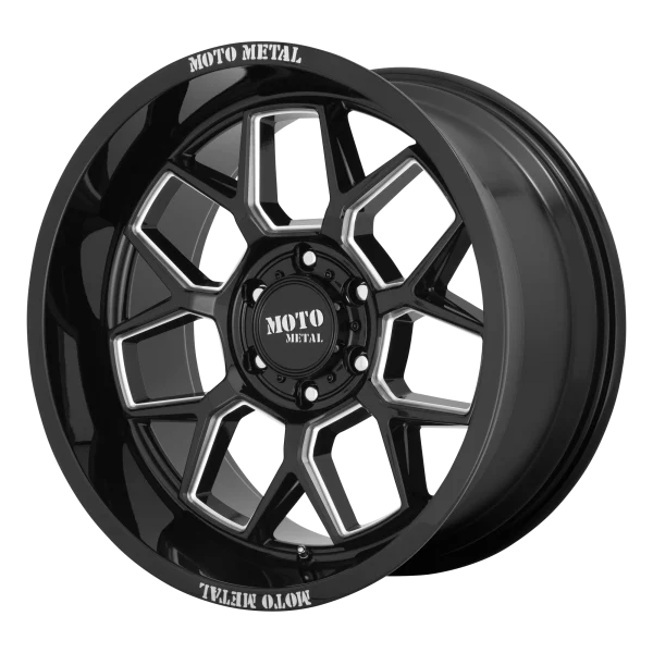 Moto Metal – MO803 BANSHEE – Black – 20″x10″ -18mm – Summer Wheels – MO80321068318N