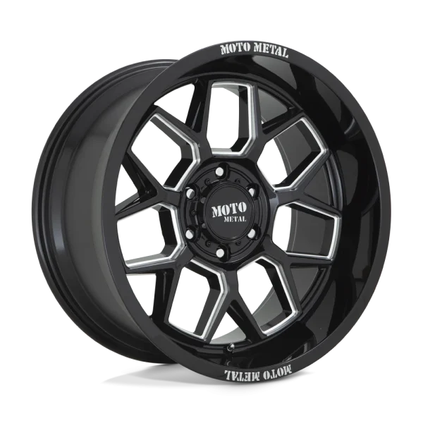 Moto Metal – MO803 BANSHEE – Black – 20″x10″ -18mm – Summer Wheels – MO80321050318N