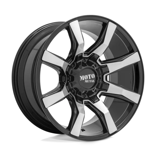 Moto Metal – MO804 SPIDER – Black – 20″x10″ 12mm – Summer Wheels – MO80421035512