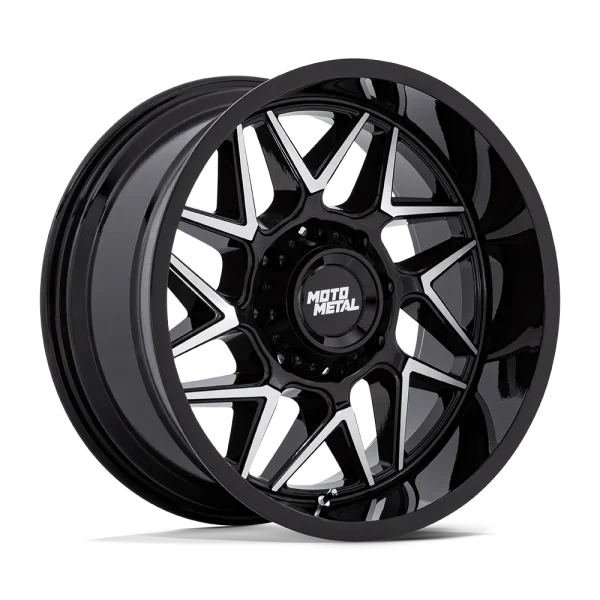 Moto Metal – MO812 TURBINE – Black – 20″x10″ -18mm – Summer Wheels – MO812BD20105018N