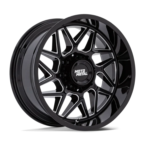 Moto Metal – MO812 TURBINE – Black – 20″x10″ -18mm – Summer Wheels – MO812BE20106318N