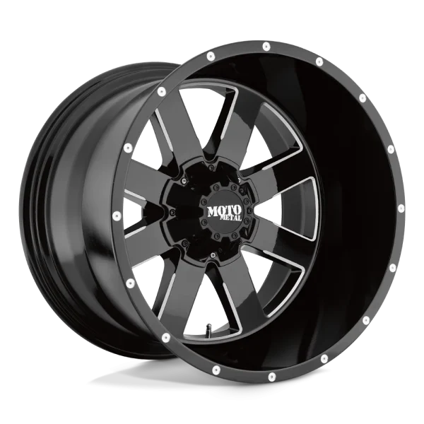 Moto Metal – MO962 – Black – 17″x10″ -24mm – Summer Wheels – MO96271067324NUS