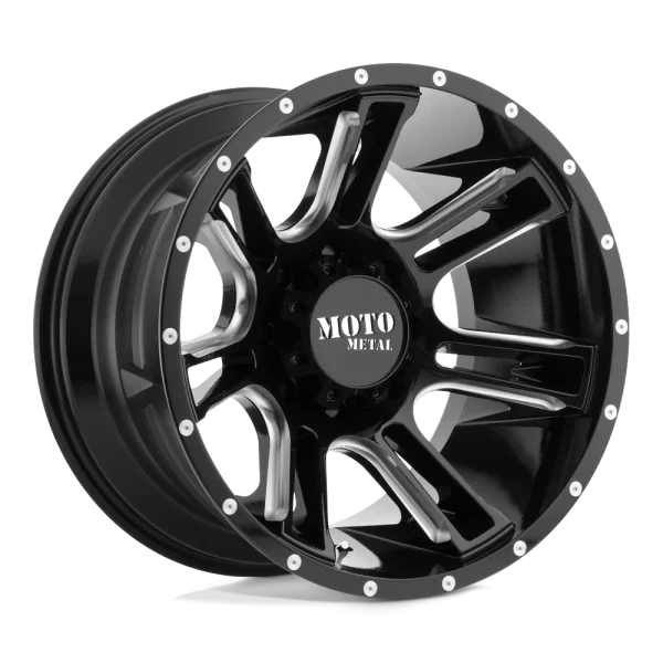 Moto Metal – MO982 AMP – Black – 17″x9″ -12mm – Summer Wheels – MO98279068312N