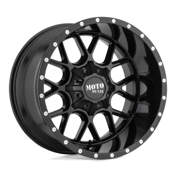 Moto Metal – MO986 SIEGE – Black – 20″x10″ -18mm – All weather Wheels – MO986210353A18N