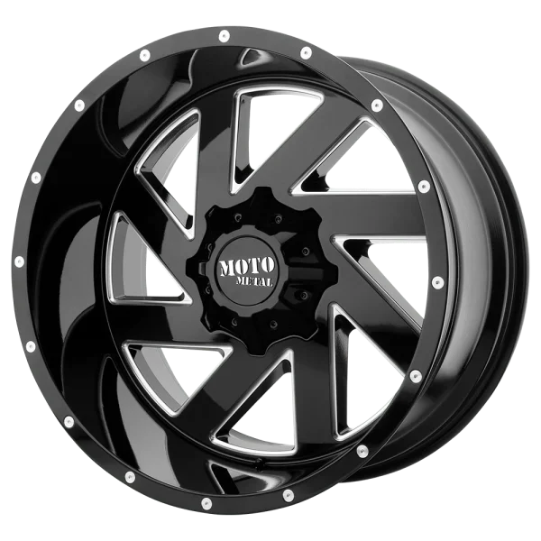 Moto Metal – MO988 MELEE – Black – 20″x12″ -44mm – Summer Wheels – MO98821287344N
