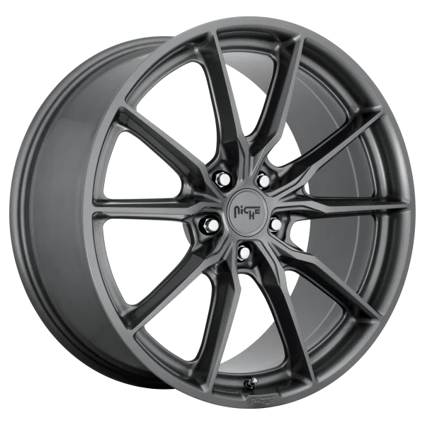 Niche – M239 RAINIER – Gunmetal – 18″x8″ 27mm – All weather Wheels – M2391880F8+27