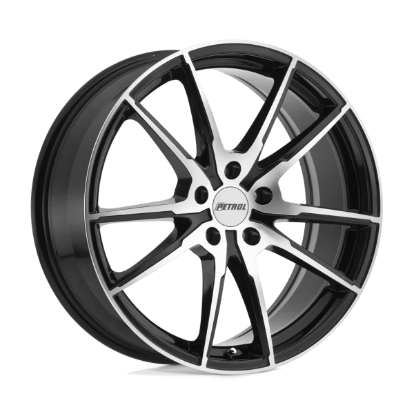 Petrol Wheels – P0A – Black – 17″x8″ 32mm – Summer Wheels – 1780P0A325112B72