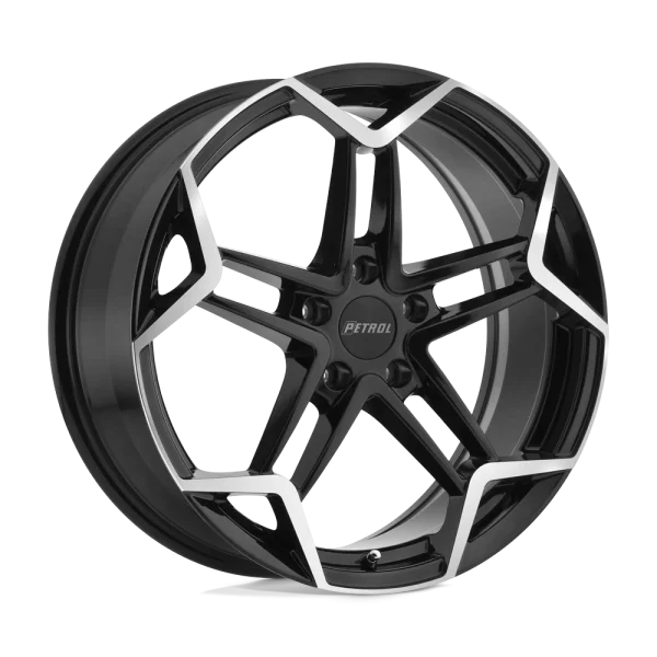 Petrol Wheels – P1A – Black – 17″x8″ 32mm – Summer Wheels – 1780P1A325112B72