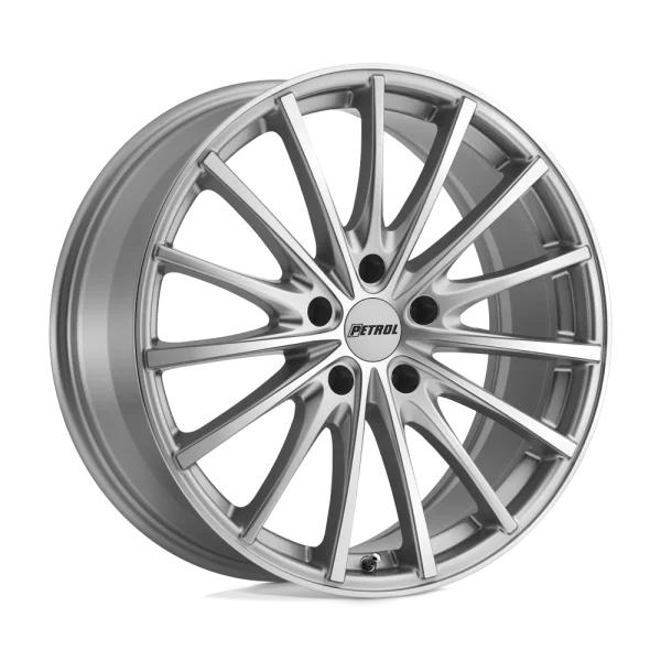 Petrol Wheels – P3A – Silver – 17″x8″ 32mm – Summer Wheels – 1780P3A325112S72