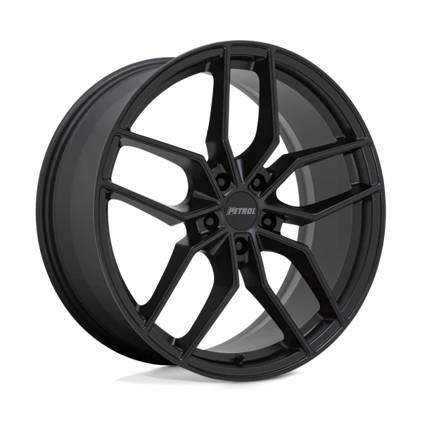 Petrol Wheels – P5C – Black – 17″x8″ 35mm – All weather Wheels – 1780P5C355120M76