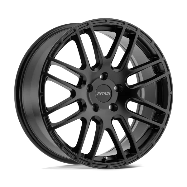 Petrol Wheels – P6A – Black – 17″x7.5″ 35mm – All weather Wheels – 1775P6A355120M76