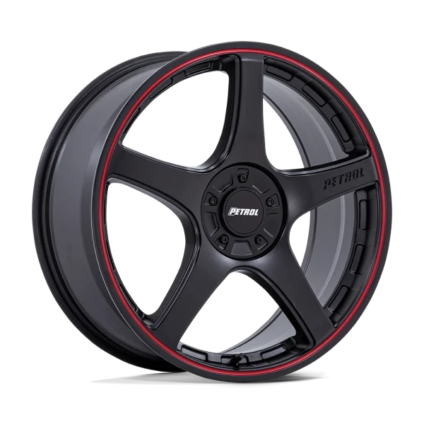 Petrol Wheels – PE003 P2E – Black – 18″x8″ 35mm – All weather Wheels – PE003MQ18805935