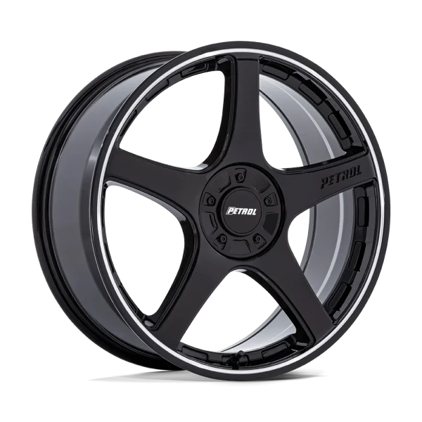 Petrol Wheels – PE003 P2E – Black – 17″x8″ 35mm – Summer Wheels – PE003BD17805L35