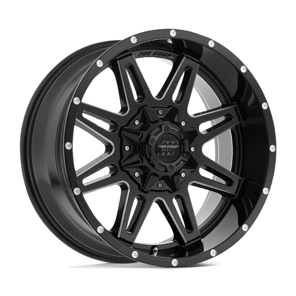 Pro Comp – PA42 BLOCKADE – Black – 20″x9.5″ -6mm – Summer Wheels – PXA8142-29582