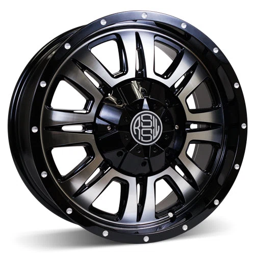 RSSW – Heritage – Black – 16″x7.5″ 10mm – Summer Wheels – AGM689HBMF