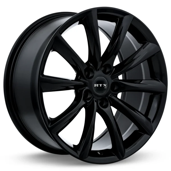RTX Wheels – Alto – Black – 19″x8.5″ 35mm – All weather Wheels – 082730
