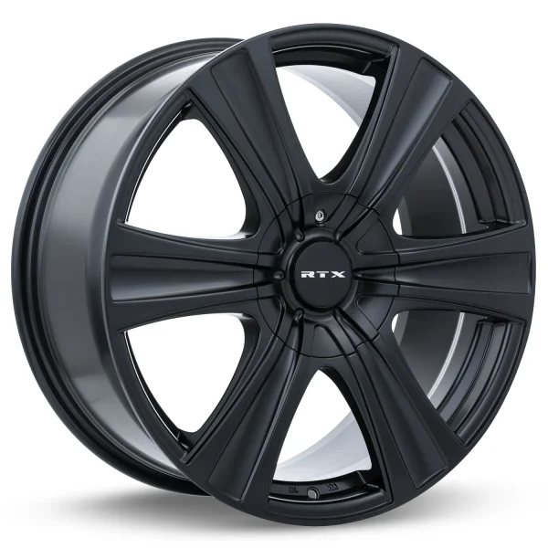 RTX Wheels – Aspen – Black – 18″x8″ 25mm – All weather Wheels – 081775