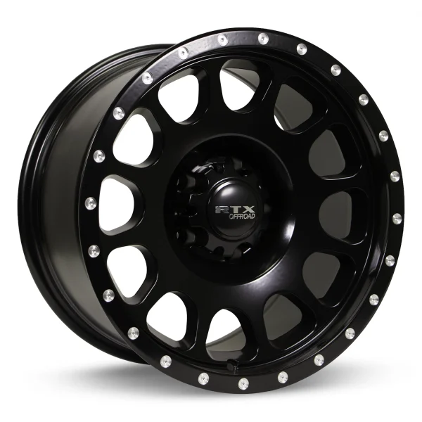 RTX Wheels – Baja – Black – 17″x9″ -18mm – Summer Wheels – 082685