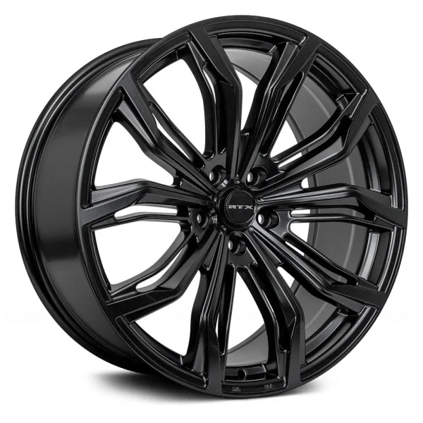 RTX Wheels – Black Widow – Black – 16″x7″ 38mm – All weather Wheels – 082401