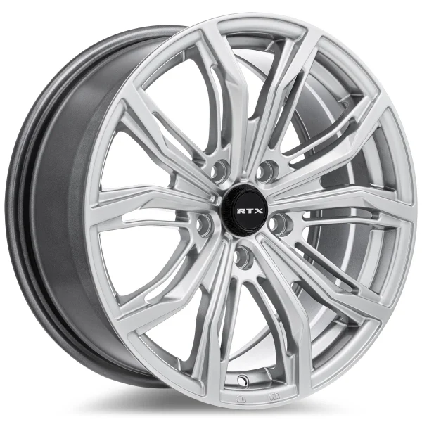 RTX Wheels – Black Widow – Silver – 17″x7.5″ 42mm – All weather Wheels – 083254