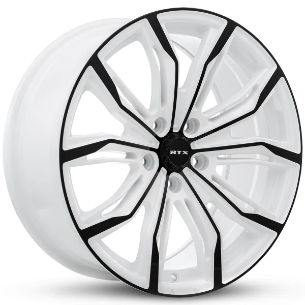 RTX Wheels – Black Widow – White – 18″x8″ 42mm – All weather Wheels – 083258