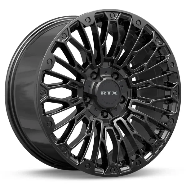 RTX Wheels – Chaos – Black – 20″x9″ 18mm – All weather Wheels – 083457