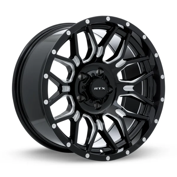 RTX Wheels – Claw – Black – 18″x9″ -12mm – Summer Wheels – 163730