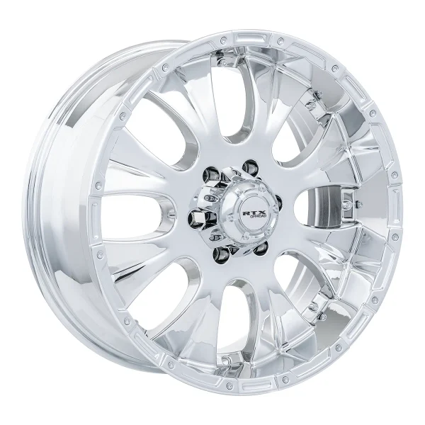 RTX Wheels – Crawler – Chrome – 17″x8″ 20mm – Summer Wheels – 081349
