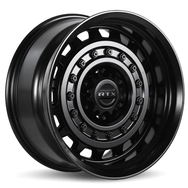 RTX Wheels – Crusader – Black – 18″x9″ 0mm – All weather Wheels – 083451