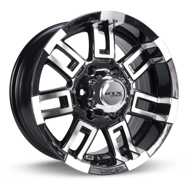 RTX Wheels – Crush – Black – 15″x8″ 12mm – Summer Wheels – 081116