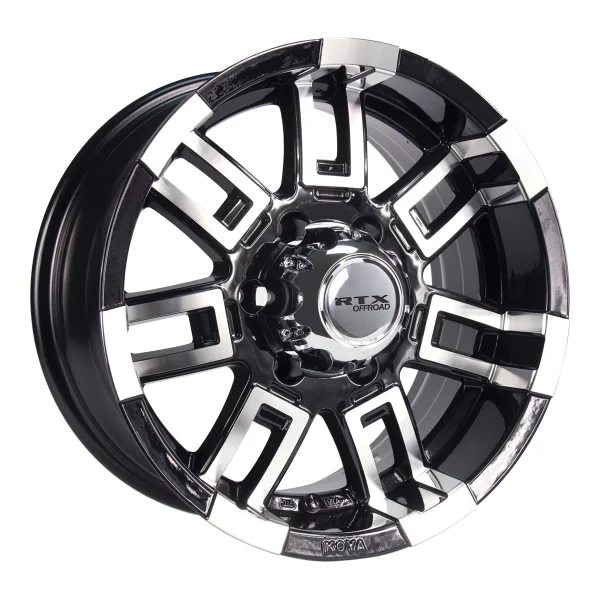 RTX Wheels – Crush – Black – 16″x8″ 12mm – Summer Wheels – 081009