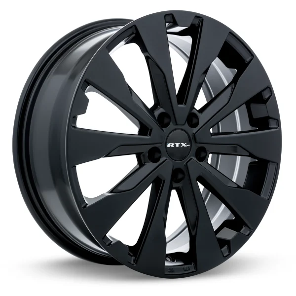 RTX Wheels – Estate – Black – 18″x7″ 48mm – All weather Wheels – 082571
