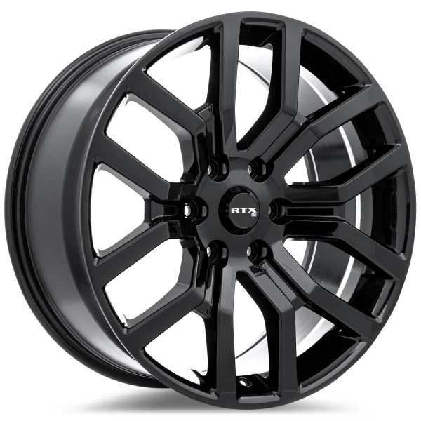 RTX Wheels – FD-01 – Black – 17″x8.5″ 30mm – All weather Wheels – 083207
