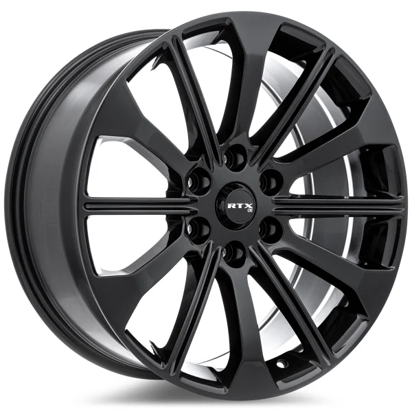 RTX Wheels – FD-02 – Black – 17″x8.5″ 30mm – All weather Wheels – 083216