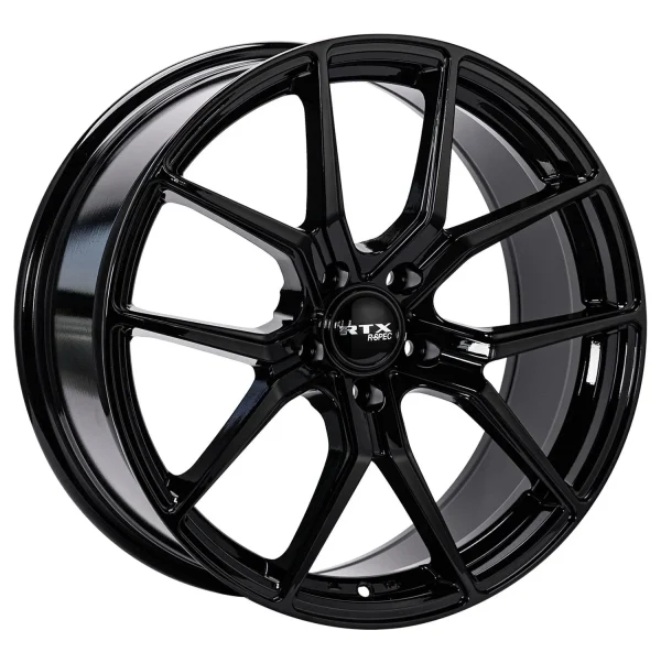 RTX Wheels – FF10 – Black – 18″x8″ 40mm – All weather Wheels – 083506