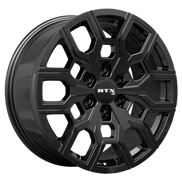 RTX Wheels – GM08 – Black – 18″x9″ 20mm – All weather Wheels – 083541