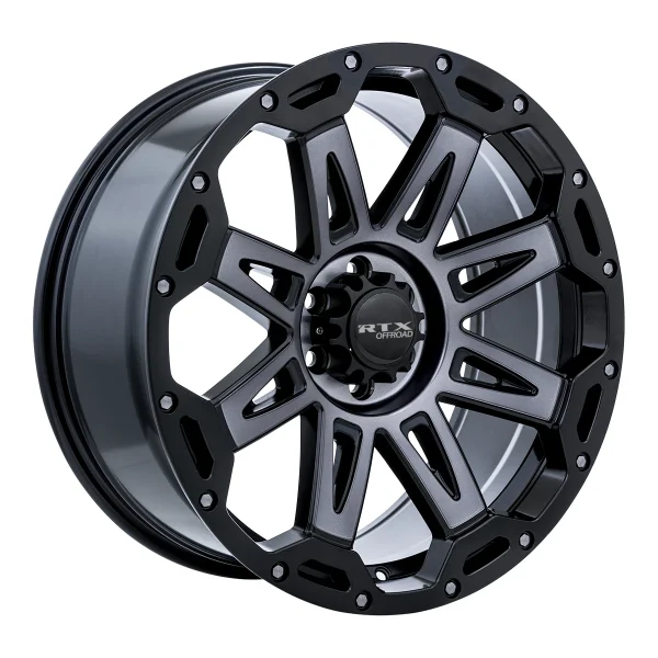RTX Wheels – Gobi – Black – 20″x9″ 0mm – Summer Wheels – 082637