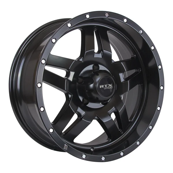 RTX Wheels – Mesa – Black – 16″x8″ -15mm – All weather Wheels – 081698
