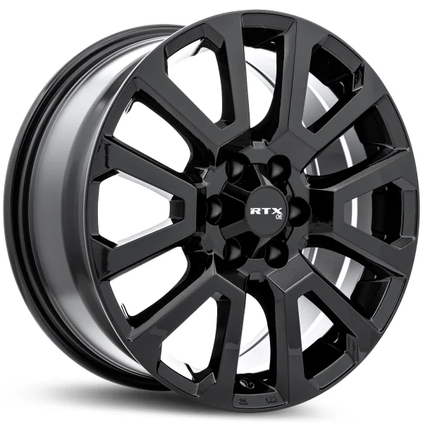 RTX Wheels – NI-01 – Black – 17″x7.5″ 30mm – All weather Wheels – 083261