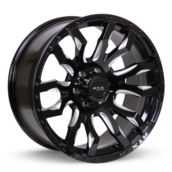 RTX Wheels – Patton – Black – 18″x9″ 10mm – Summer Wheels – 082955