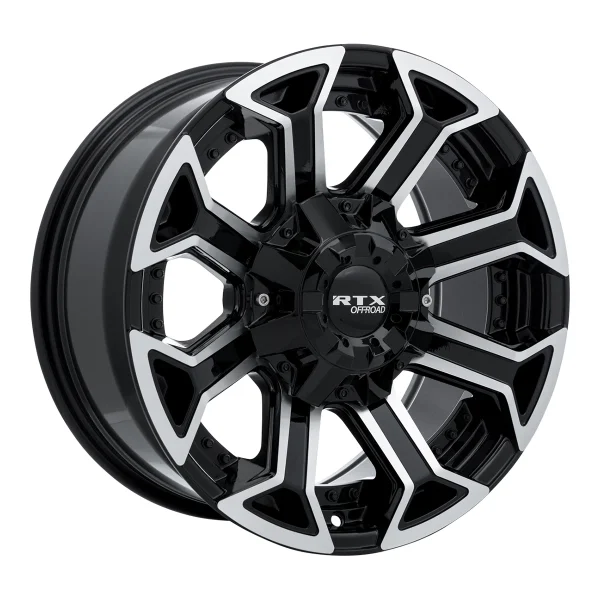 RTX Wheels – Peak – Black – 18″x9″ 18mm – Summer Wheels – 082948