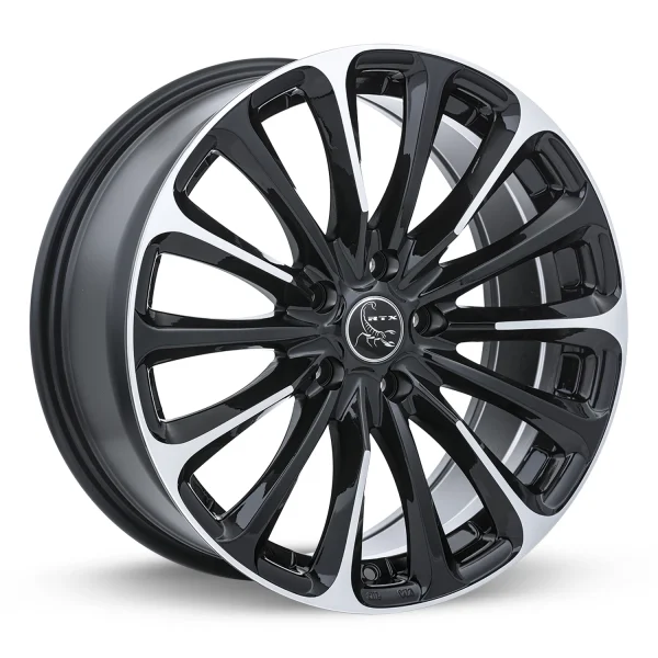 RTX Wheels – Poison – Black – 17″x7.5″ 38mm – Summer Wheels – 081669