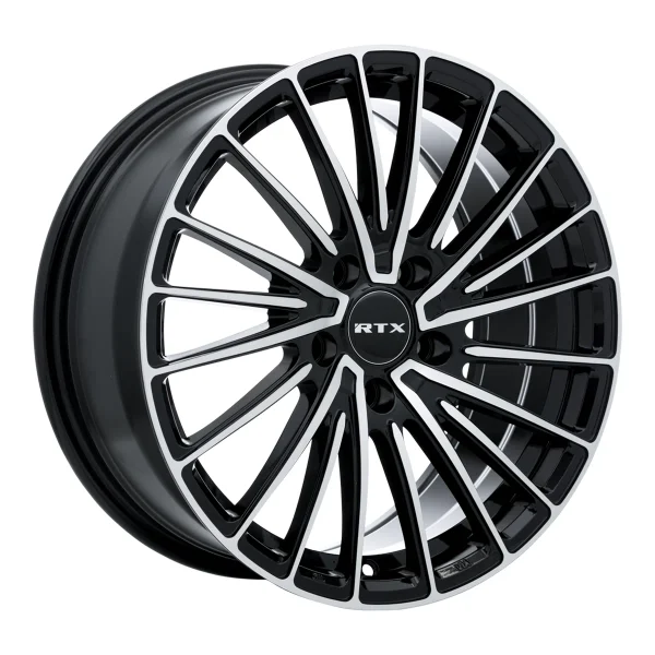 RTX Wheels – Polar – Black – 17″x7.5″ 40mm – Summer Wheels – 083051